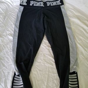 PINK capri black size Large